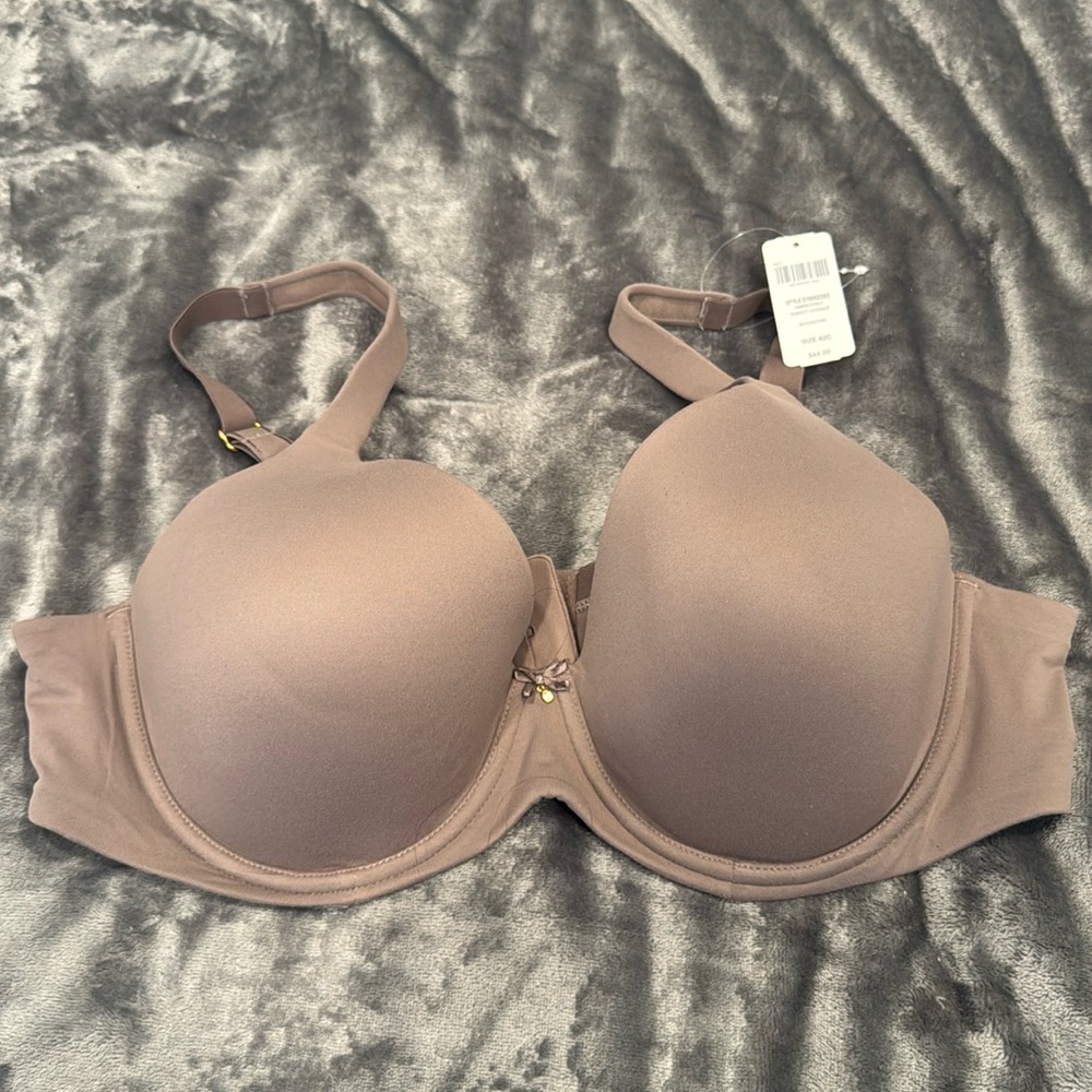 NWT Soma Embraceable Perfect Coverage bra 42C mochaccino